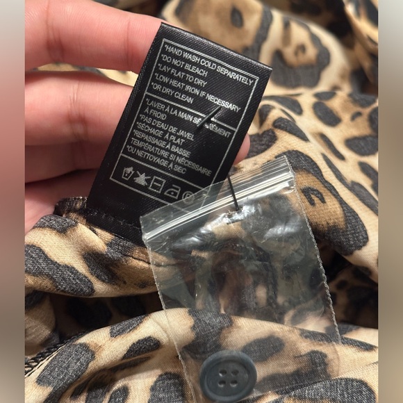 NWT BB Dakota Wild Card Animal Print Wrap Ruffle Dress - Picture 14 of 15